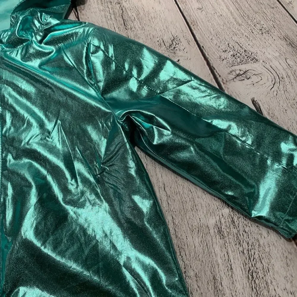 WONDER NATION Girl’s Aqua Metallic Unicorn Jacket / Size: 18 Months